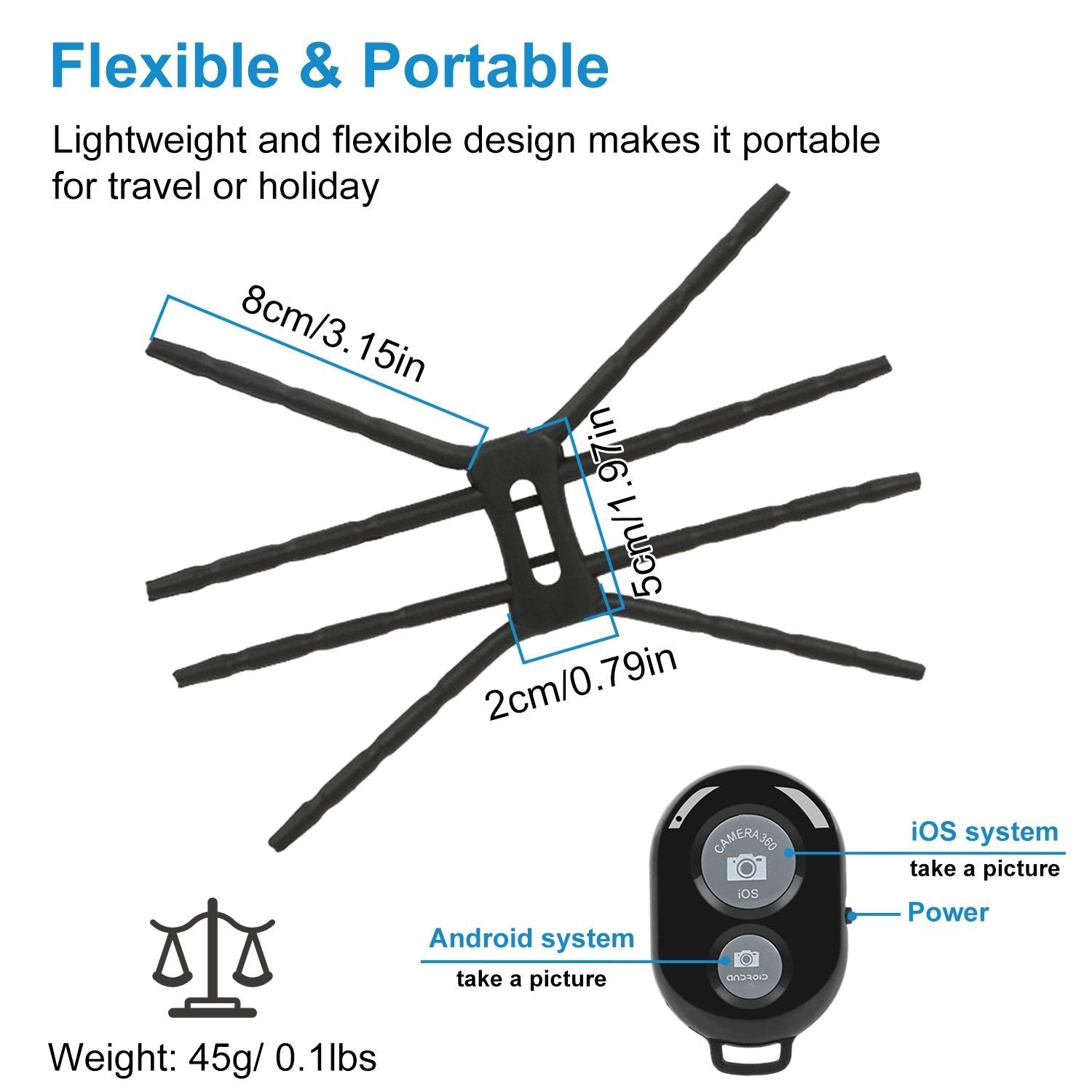 Flexible Spider Phone Stand Remote Cradle Mobile Accessories - DailySale