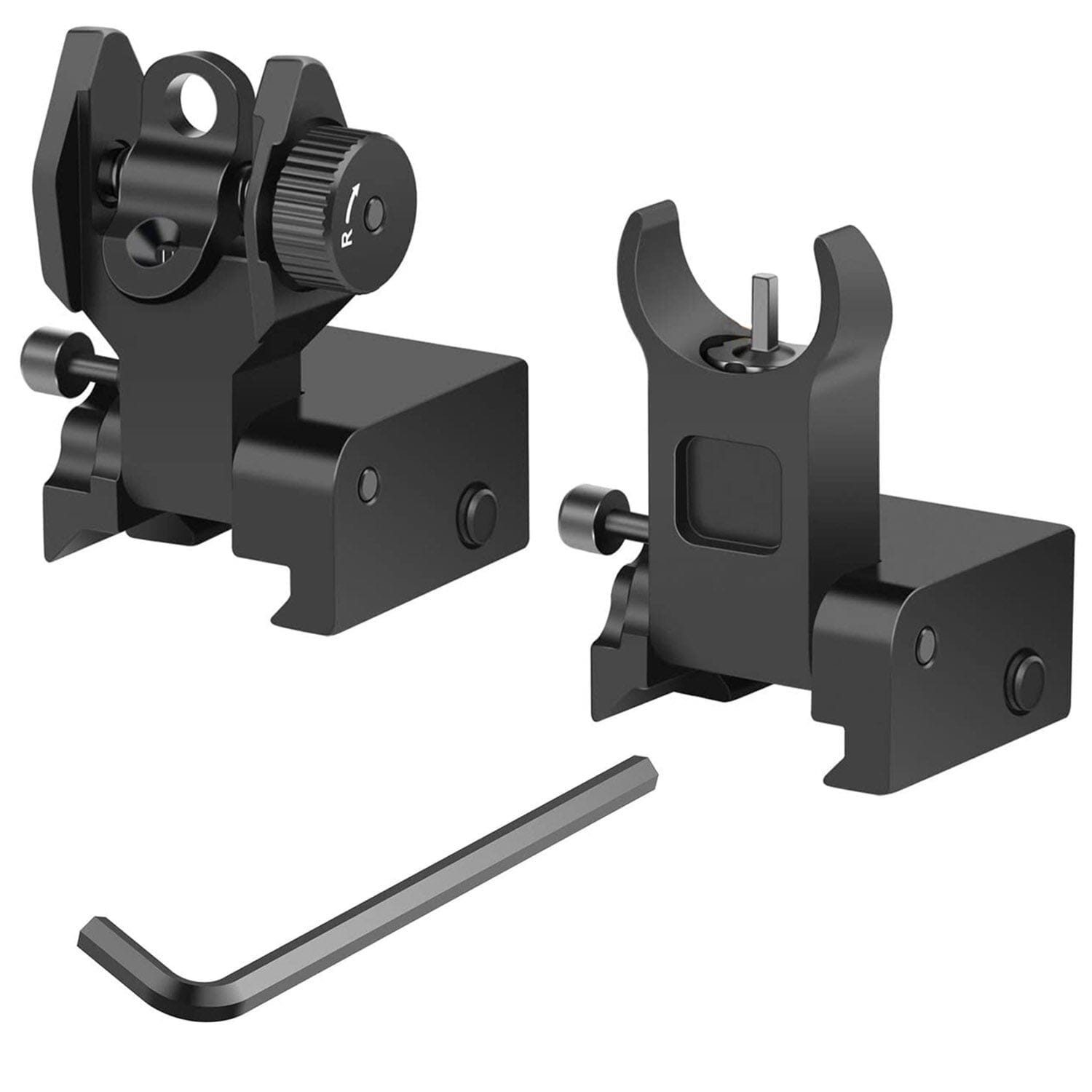 Flip Up Rear Front Aluminum Alloy Tactical Sight Set Tactical - DailySale