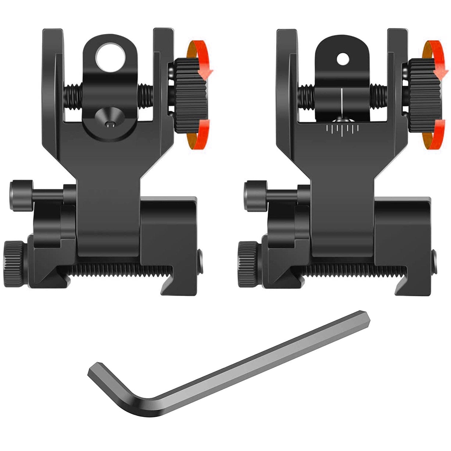 Flip Up Rear Front Aluminum Alloy Tactical Sight Set Tactical - DailySale