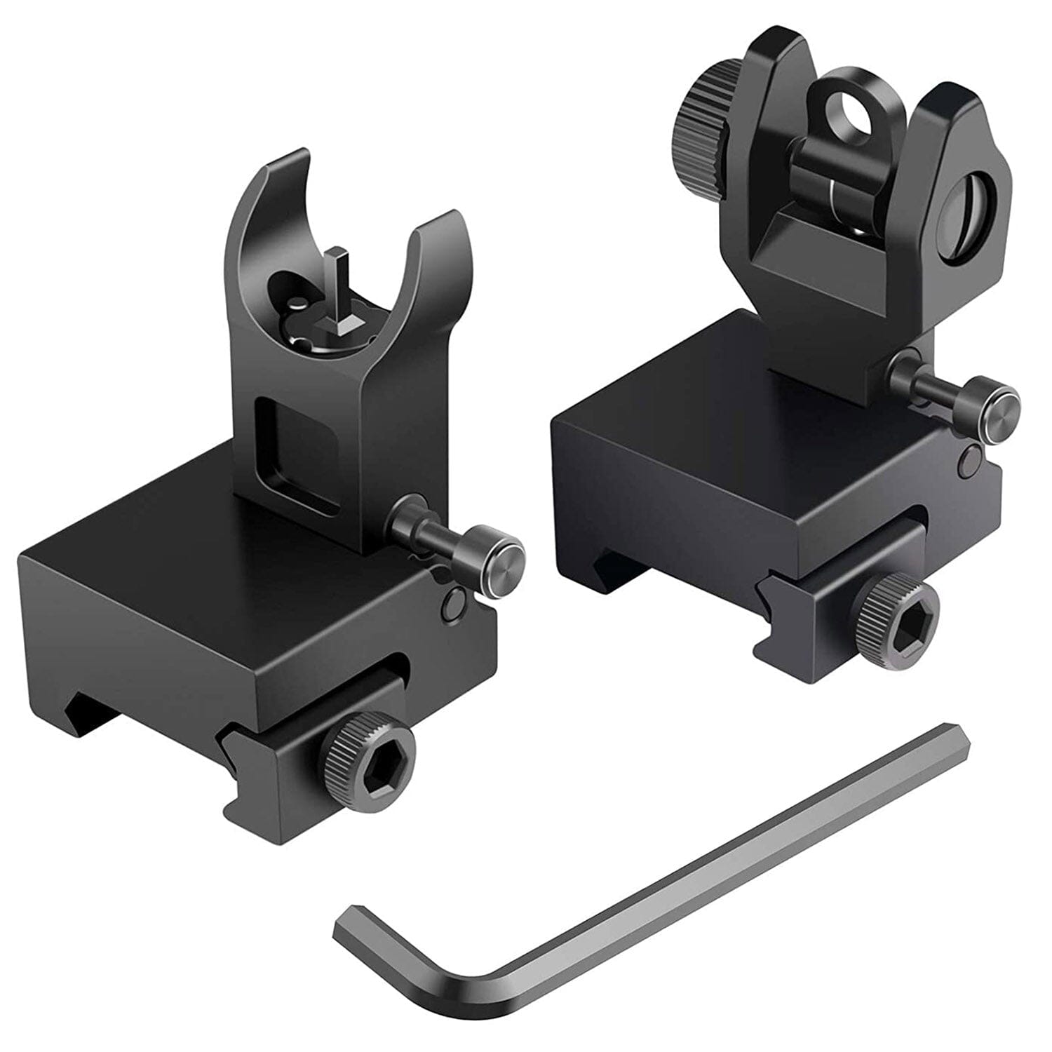 Flip Up Rear Front Aluminum Alloy Tactical Sight Set Tactical - DailySale