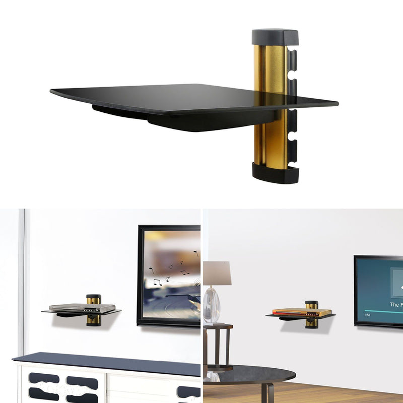 Floating Wall Mounted Strengthened Tempered Glass Shelf Everything Else - DailySale