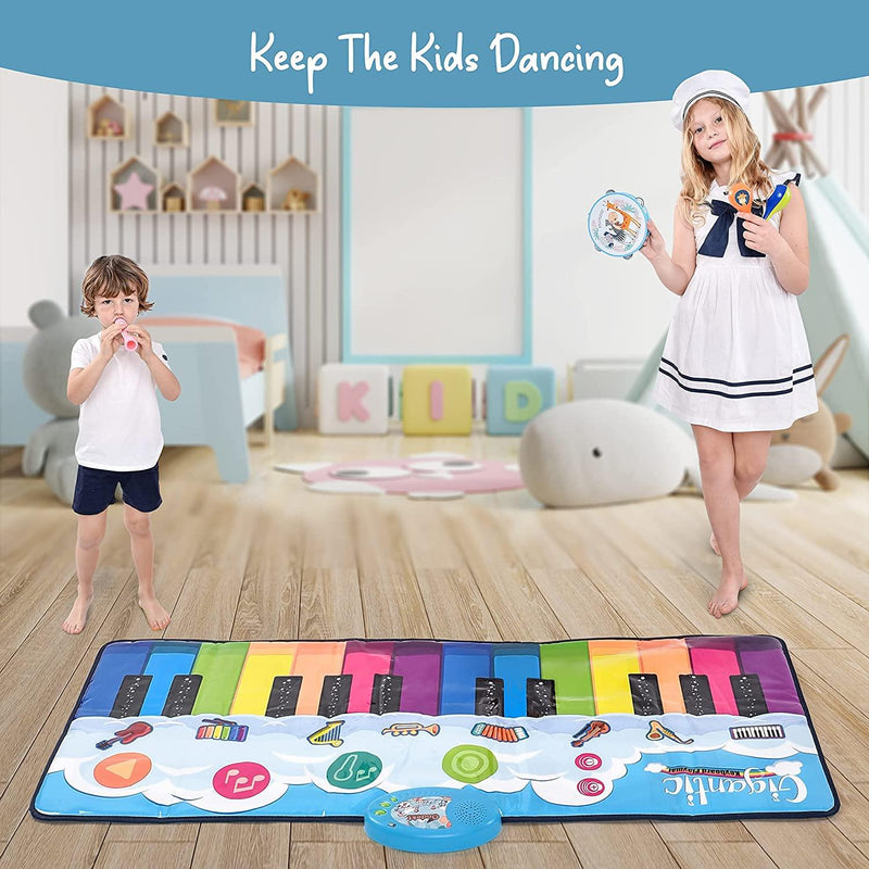 Floor Piano Mat for Kids Toys & Games - DailySale