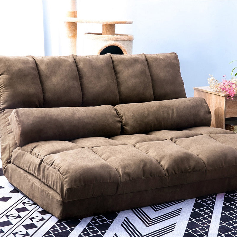 Floor Sofa Bed, Foldable Double Chaise Lounge Sofa Chair