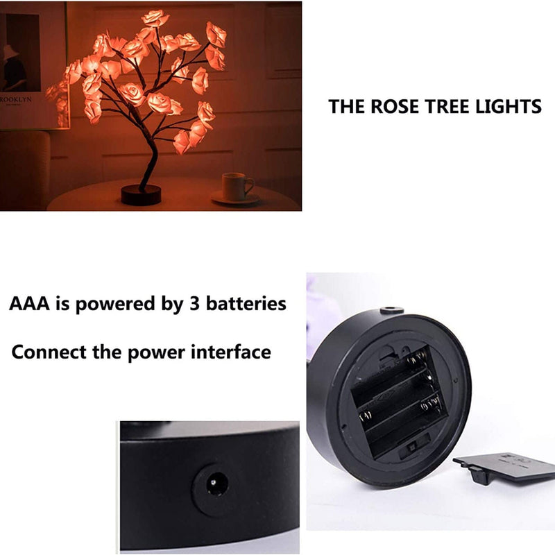 Flower Rose Tree Lamp Indoor Lighting - DailySale