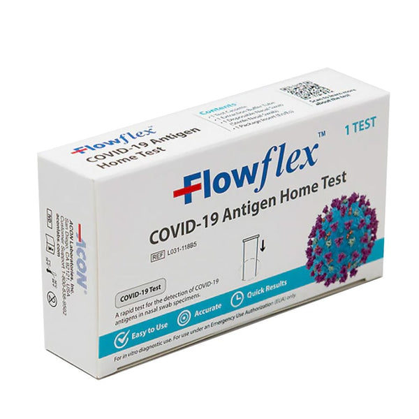 Flowflex COVID-19 Antigen Rapid Home Test Kit Face Masks & PPE - DailySale