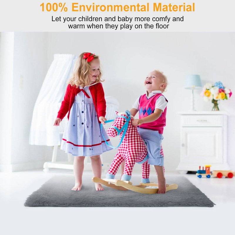 Fluffy Bedroom Anti-Skid Rug Furniture & Decor - DailySale