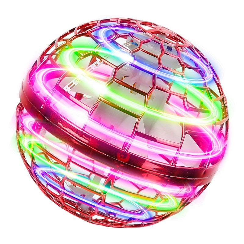 Flying Ball Toys 360° Rotating Hand Controlled Flying Orb Hover Ball with RGB Lights