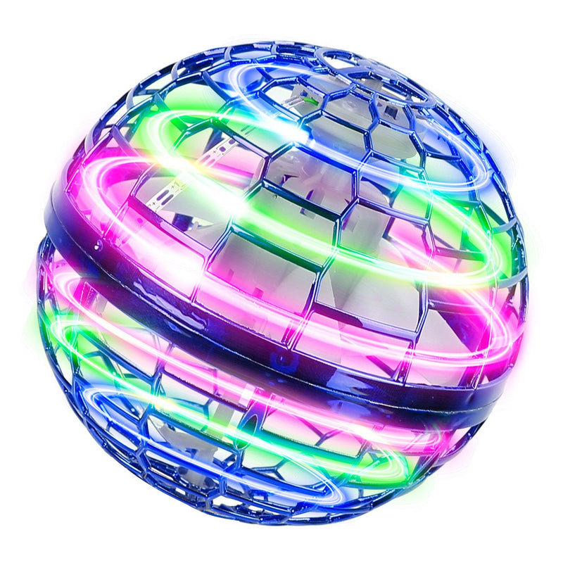 Flying Ball Toys 360° Rotating Hand Controlled Flying Orb Hover Ball with RGB Lights