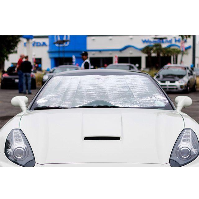 Fold-Up Reflective Windshield Sun Shade with Suction Cups Auto Accessories - DailySale