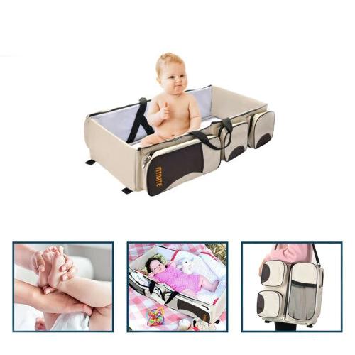Foldable 3-in-1 Tote Bag Baby Bed Changing Station Travel Carrycot Baby - DailySale