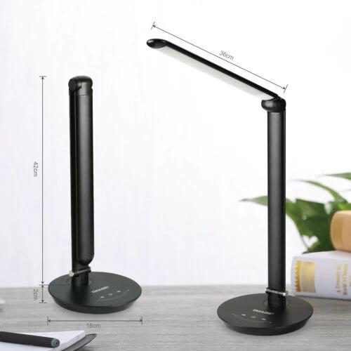 Foldable AC LED Desk Table Lamp Adjustable Touch Reading USB Rechargeable Port Lighting & Decor - DailySale