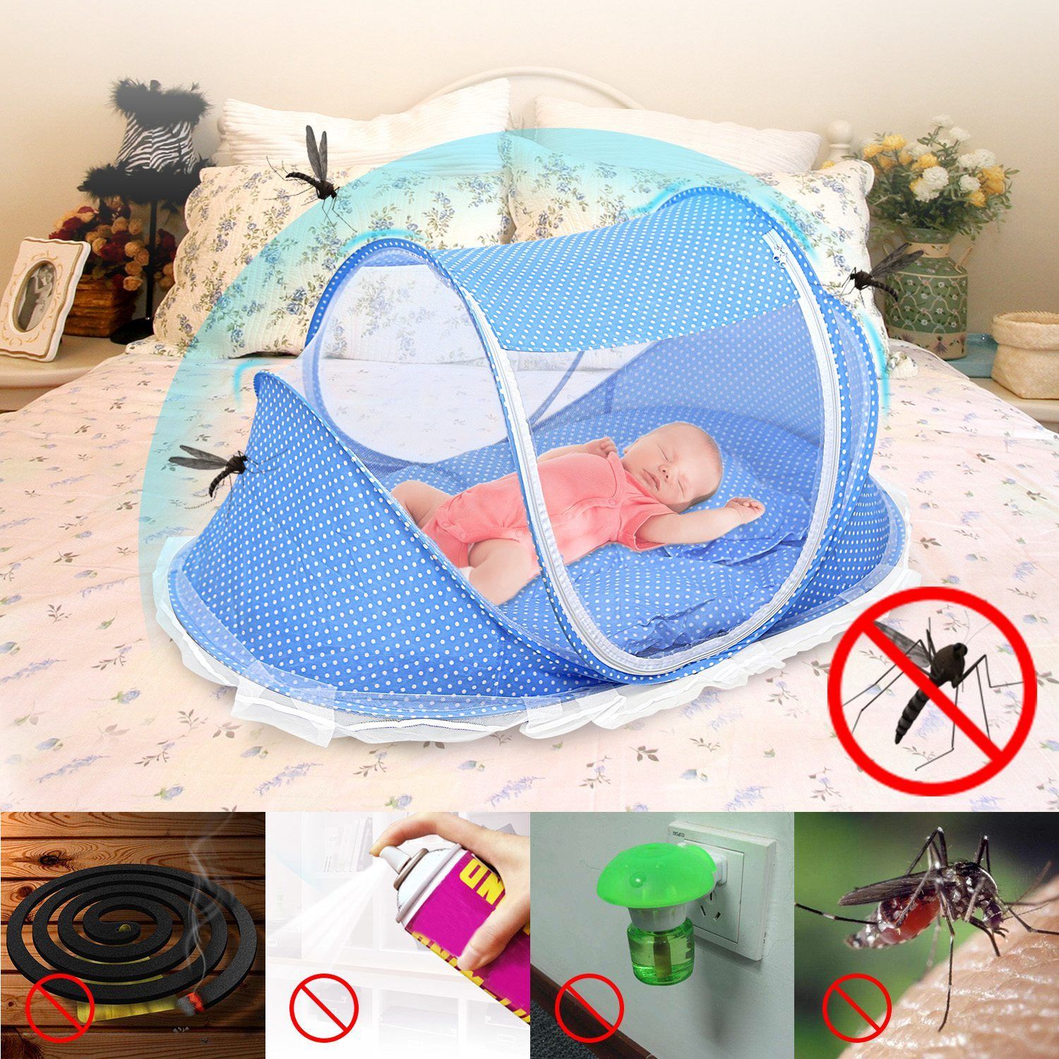 Foldable Baby Travel Bed Baby - DailySale