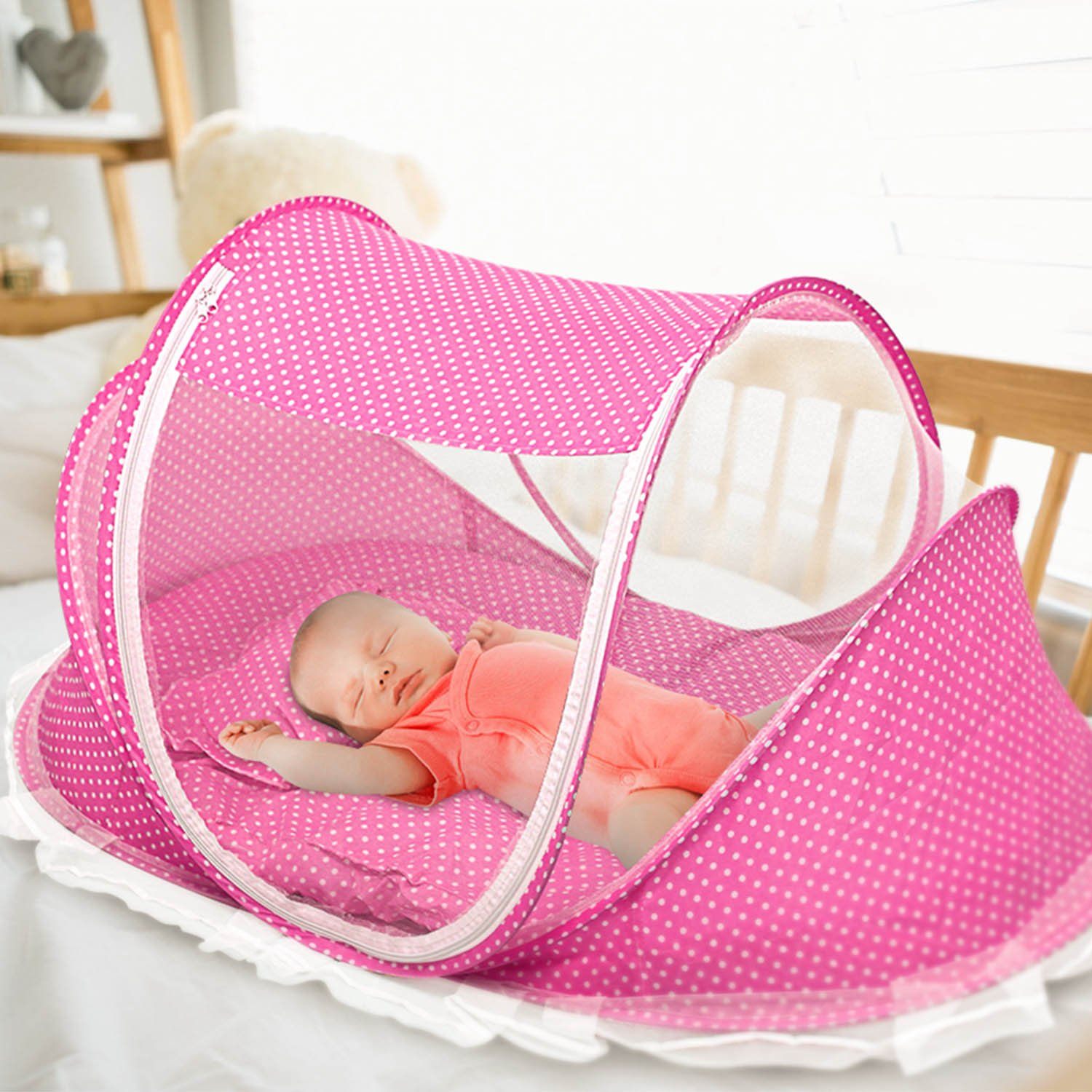 Foldable Baby Travel Bed Baby - DailySale