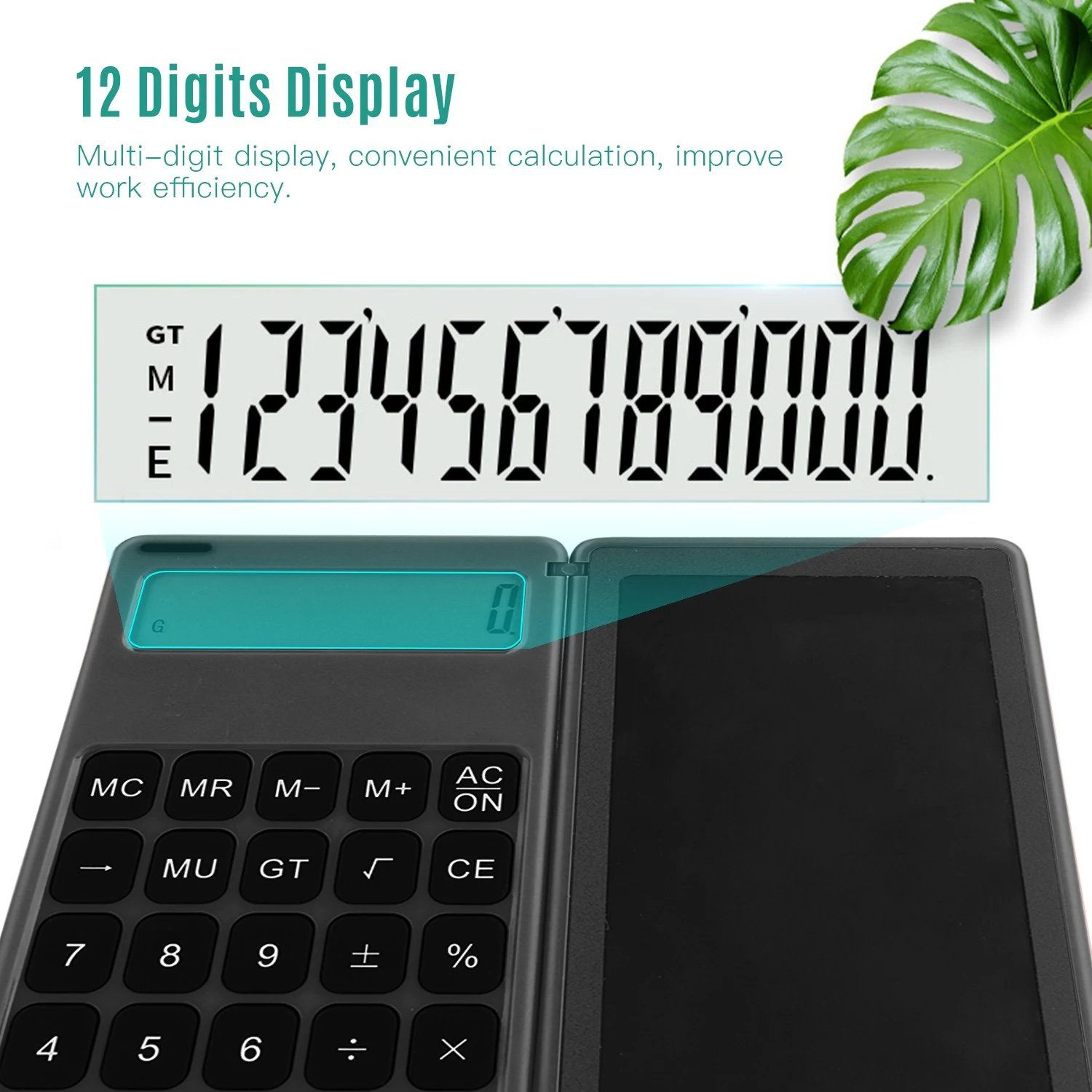 Foldable Calculator & 6 Inch LCD Writing Tablet Digital Drawing Everything Else - DailySale