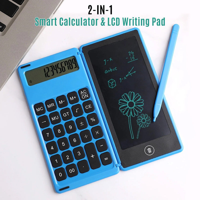 Foldable Calculator & 6 Inch LCD Writing Tablet Digital Drawing Everything Else - DailySale