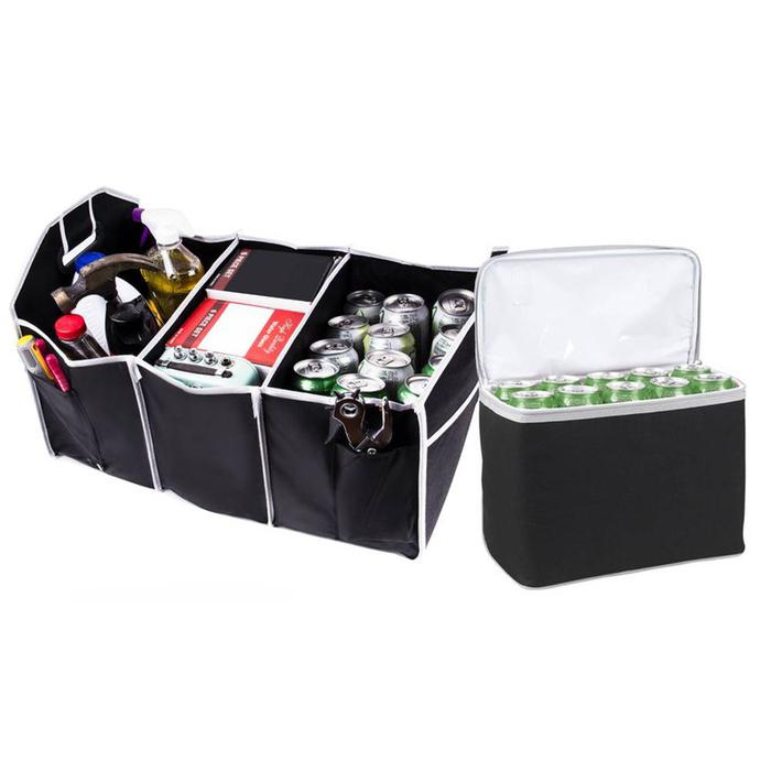 Foldable Car Trunk Organizer with Cooler Auto Accessories - DailySale