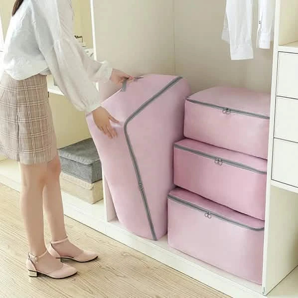 Foldable Clothes Quilt Storage Bag Portable Luggage Closet & Storage - DailySale