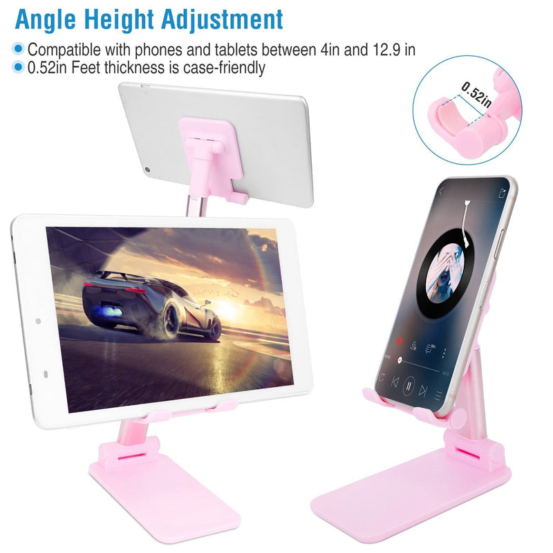 Foldable Desktop Phone Stand Angle Height Adjustable Holder