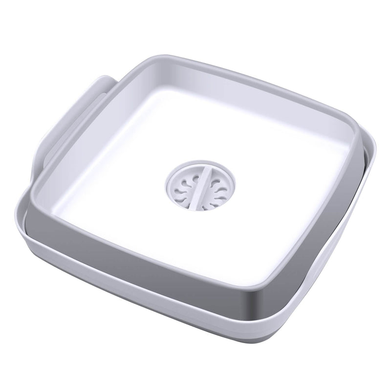 Foldable Dish Tub Washing Basin Collapsible Draining Pan Strainer Food Basket Kitchen & Dining - DailySale