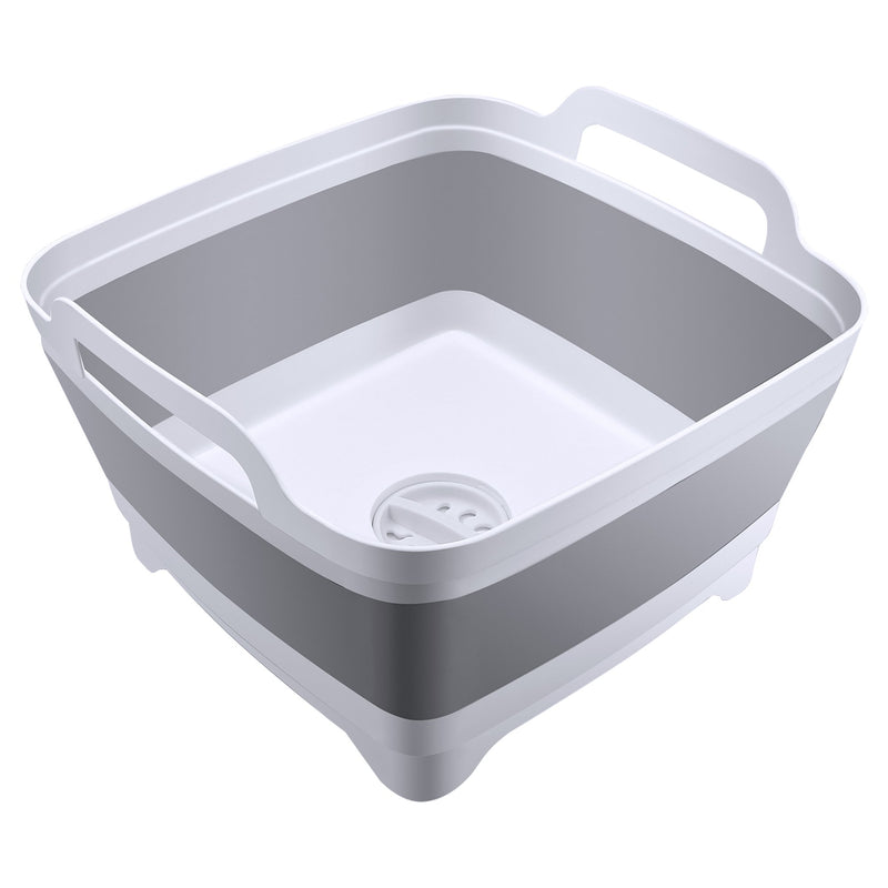 Foldable Dish Tub Washing Basin Collapsible Draining Pan Strainer Food Basket Kitchen & Dining - DailySale