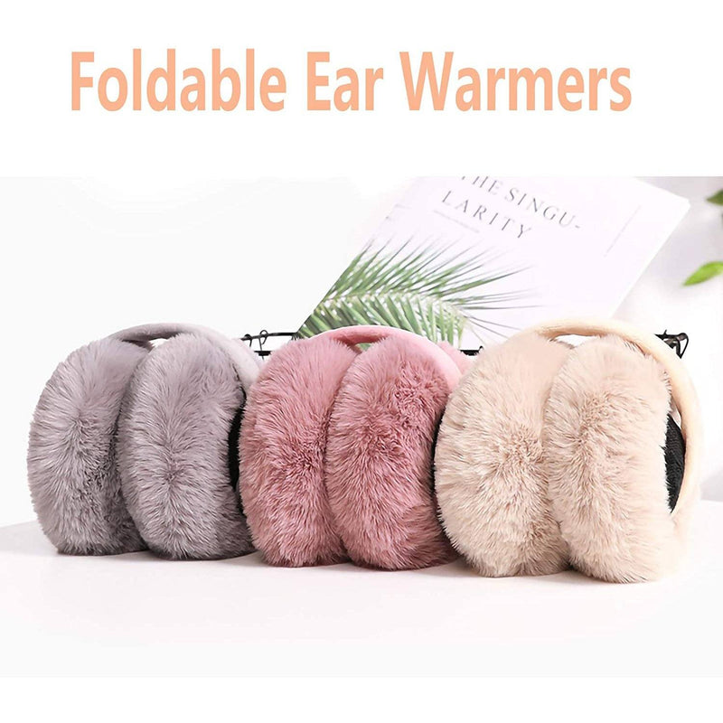 Foldable Faux Fur Warm Earmuffs Women's Shoes & Accessories - DailySale