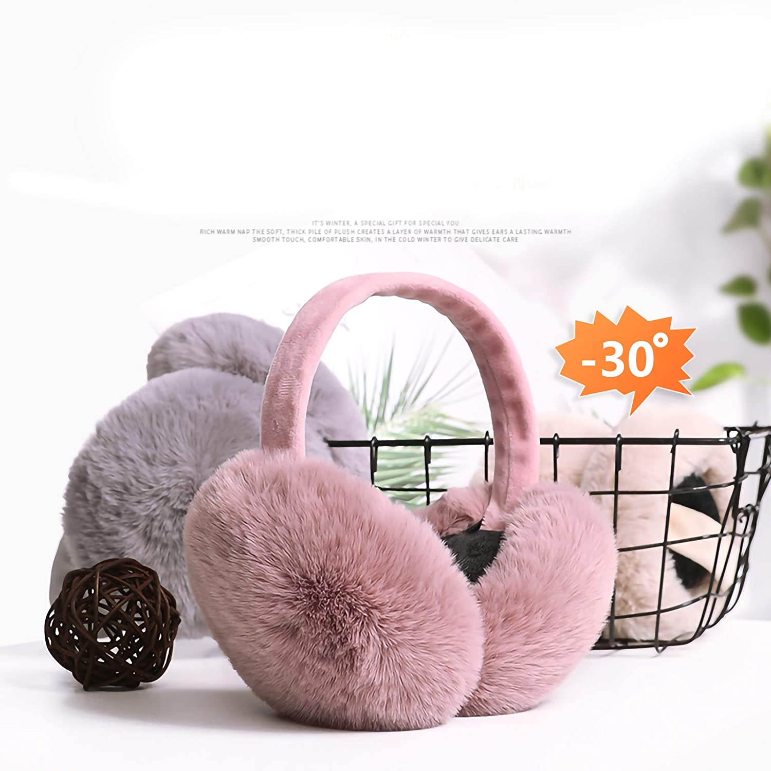 Foldable Faux Fur Warm Earmuffs Women's Shoes & Accessories - DailySale