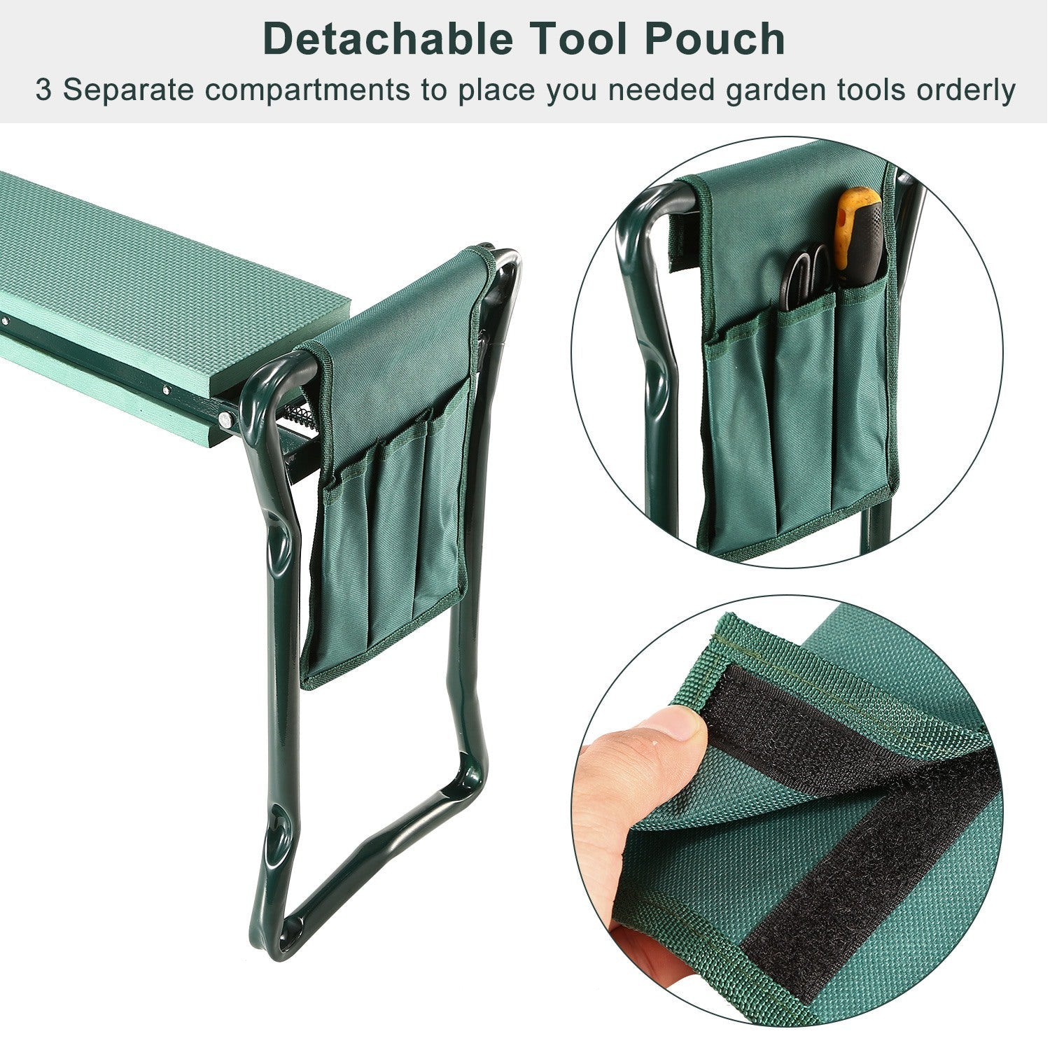 Foldable Garden Kneeler Seat with Kneeling Soft Cushion Pad Garden & Patio - DailySale