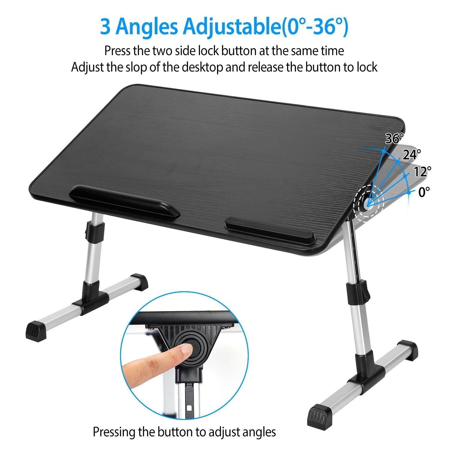 Foldable Laptop Stand with Adjustable Height Angle Computer Accessories - DailySale