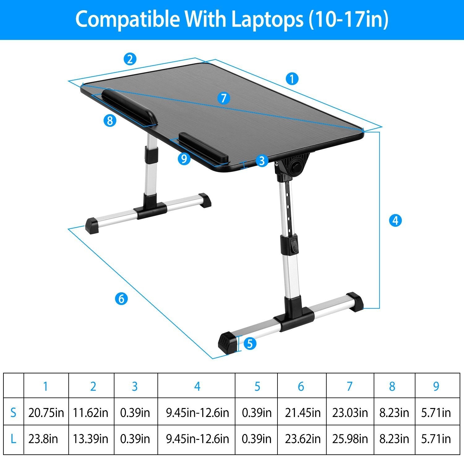 Foldable Laptop Stand with Adjustable Height Angle Computer Accessories - DailySale