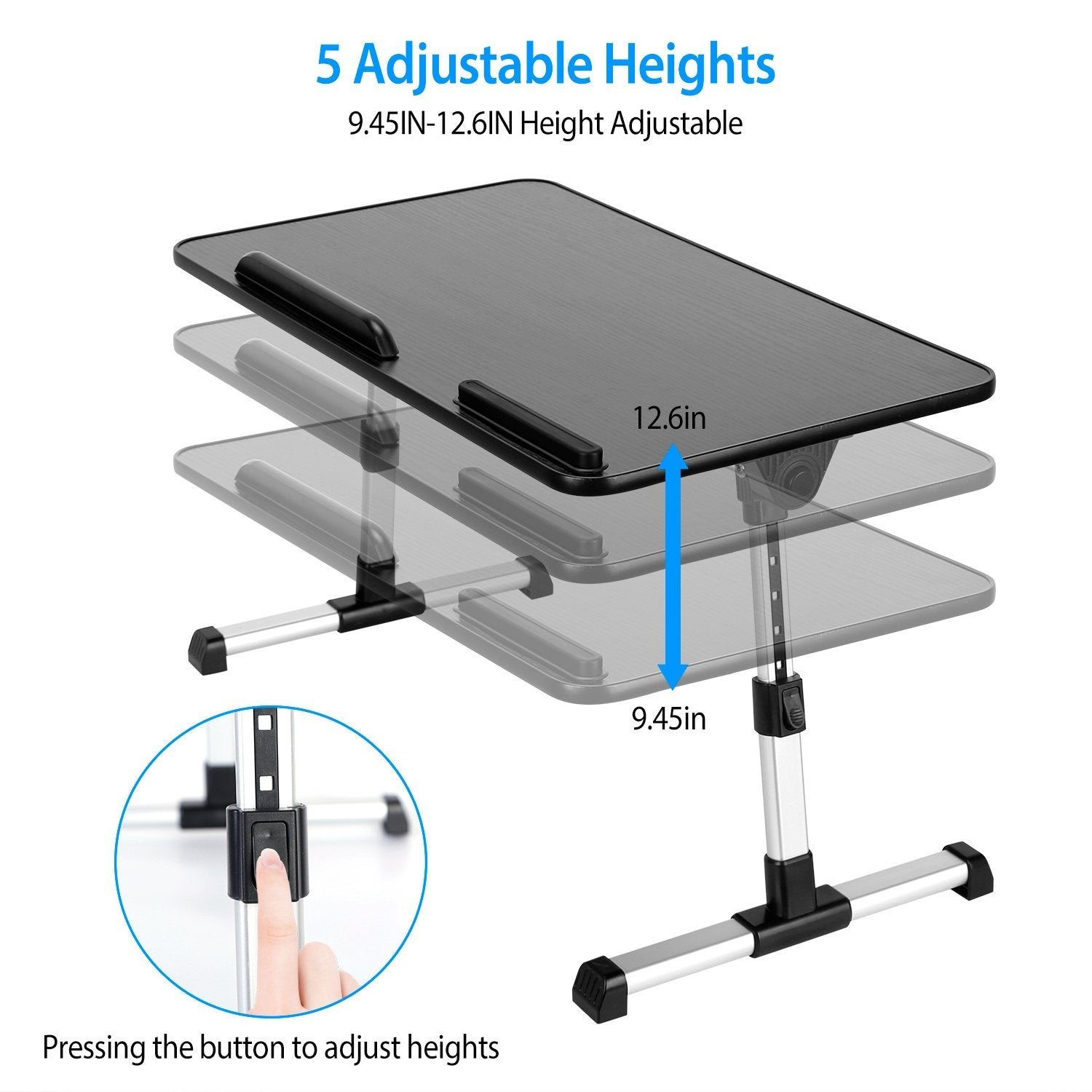 Foldable Laptop Stand with Adjustable Height Angle Computer Accessories - DailySale