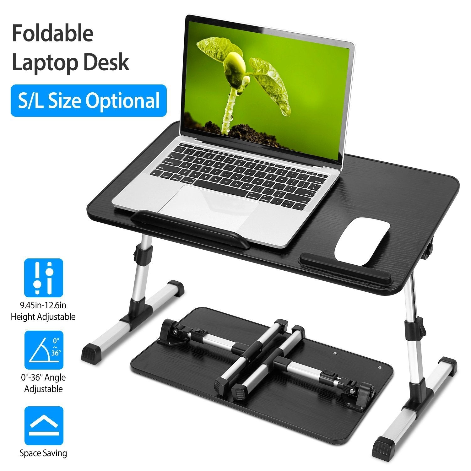 Foldable Laptop Stand with Adjustable Height Angle Computer Accessories - DailySale