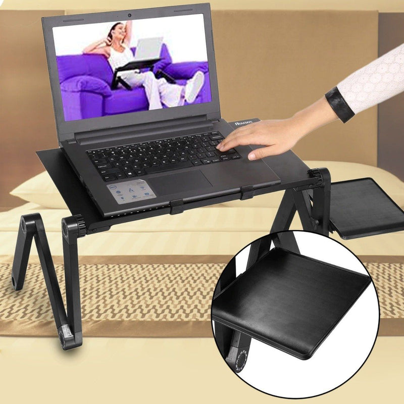 Foldable Laptop Table Bed Notebook Desk with Mouse Board Gadgets & Accessories - DailySale