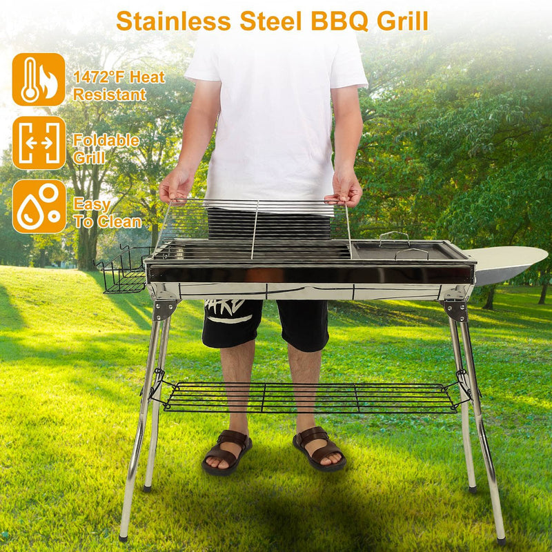 Foldable Portable Barbecue Grill Sports & Outdoors - DailySale