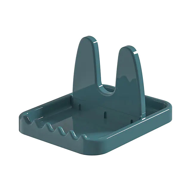 Foldable Pot Lid Rack Plastic Spoon Holder Stand Kitchen Supplies Organizer Kitchen Tools & Gadgets Blue - DailySale