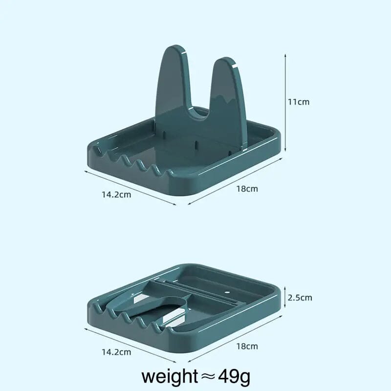 Foldable Pot Lid Rack Plastic Spoon Holder Stand Kitchen Supplies Organizer Kitchen Tools & Gadgets - DailySale