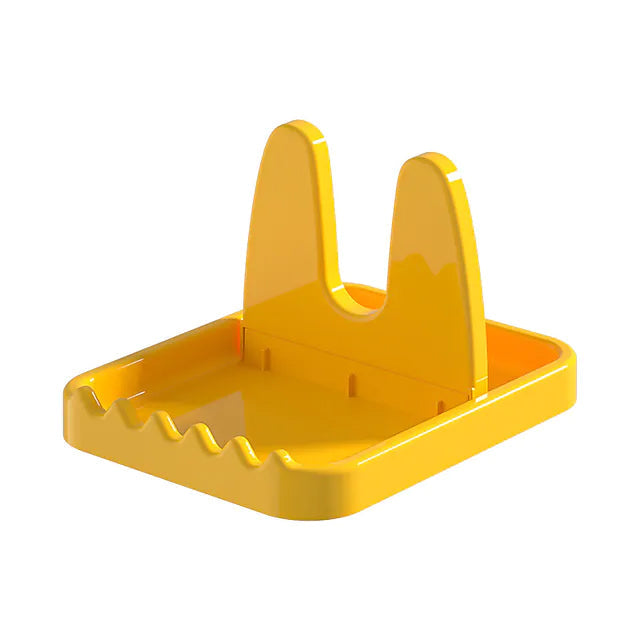 Foldable Pot Lid Rack Plastic Spoon Holder Stand Kitchen Supplies Organizer Kitchen Tools & Gadgets Yellow - DailySale