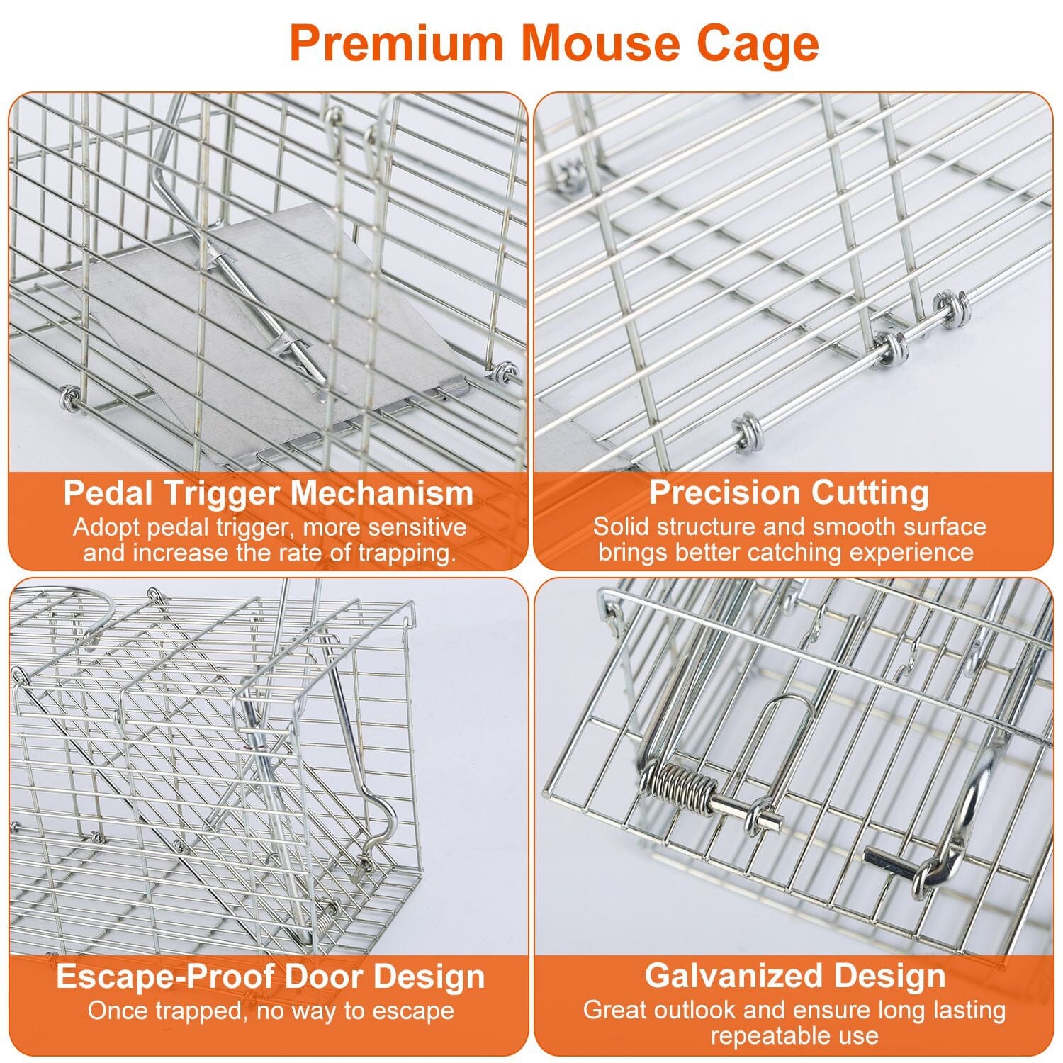 Foldable Rat Trap Cage Humane Live Rodent Trap Cage Pest Control - DailySale