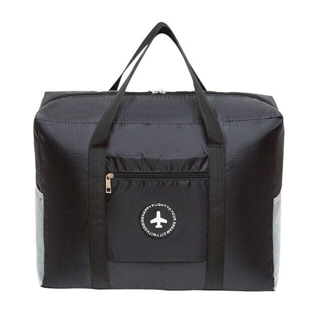 Foldable Travel Trolley Bag Bags & Travel Black - DailySale