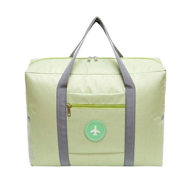 Foldable Travel Trolley Bag Bags & Travel Green - DailySale