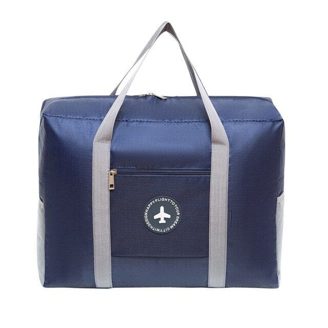 Foldable Travel Trolley Bag Bags & Travel Navy - DailySale