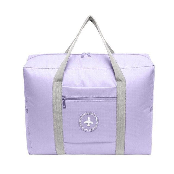 Foldable Travel Trolley Bag Bags & Travel Purple - DailySale
