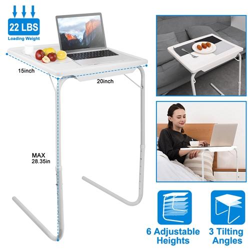 Foldable Tray Table Portable Sofa Computer Accessories - DailySale