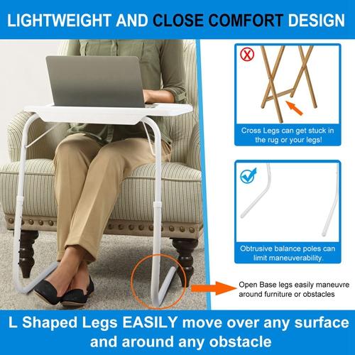 Foldable Tray Table Portable Sofa Computer Accessories - DailySale