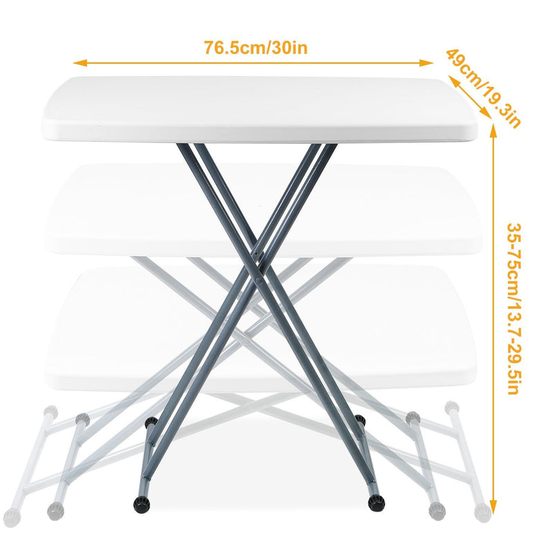 Folding Height Adjustable Snack Table Kitchen & Dining - DailySale