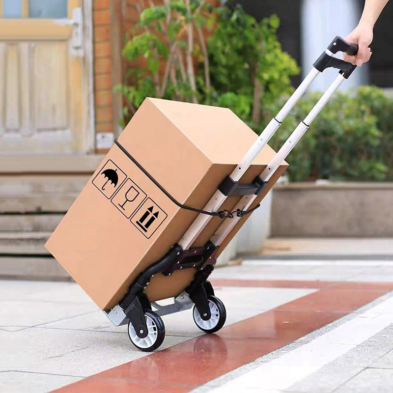 Folding Luggage Cart With Elastic Rope Bags & Travel - DailySale