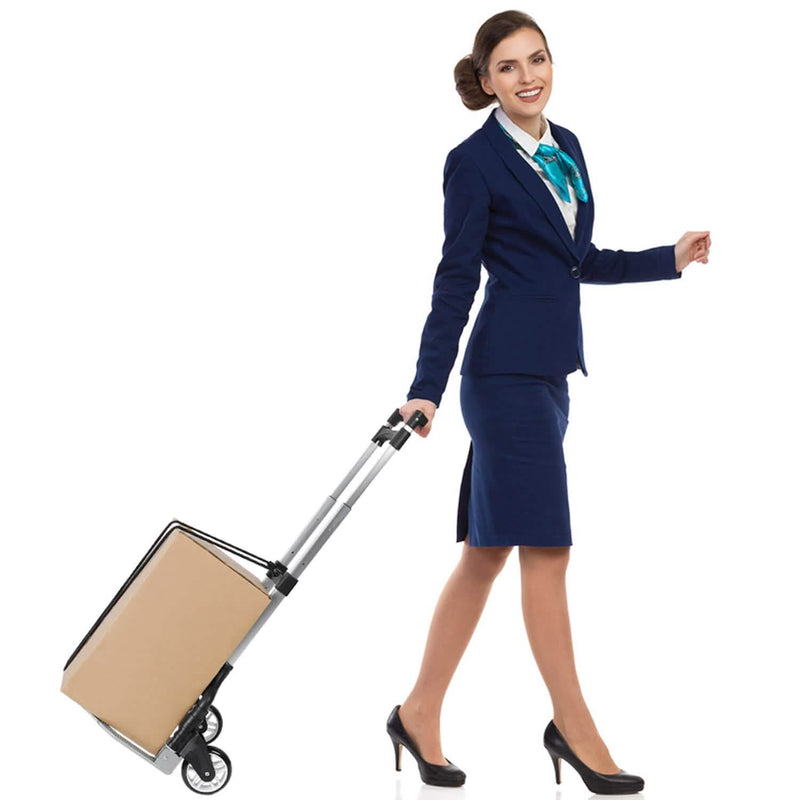 Folding Luggage Cart With Elastic Rope Bags & Travel - DailySale
