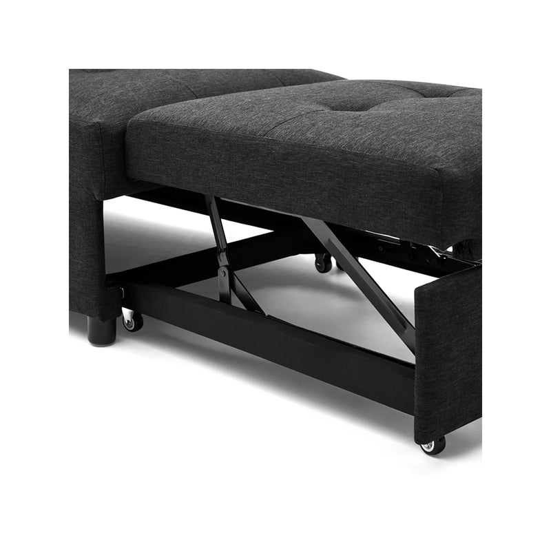 Folding Ottoman Sofa Bed Convertible Upholstered Daybed