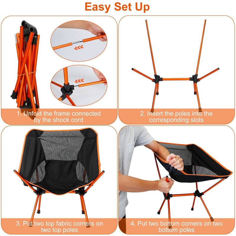 Folding Outdoor Camping Chair Sports & Outdoors - DailySale