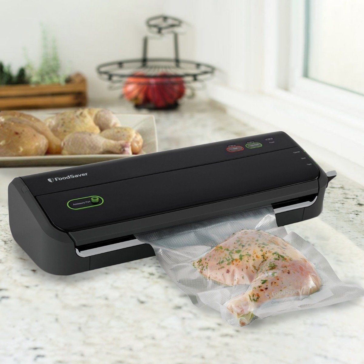 FoodSaver Vacuum Sealer System with Starter Bags & Rolls Kitchen Essentials - DailySale