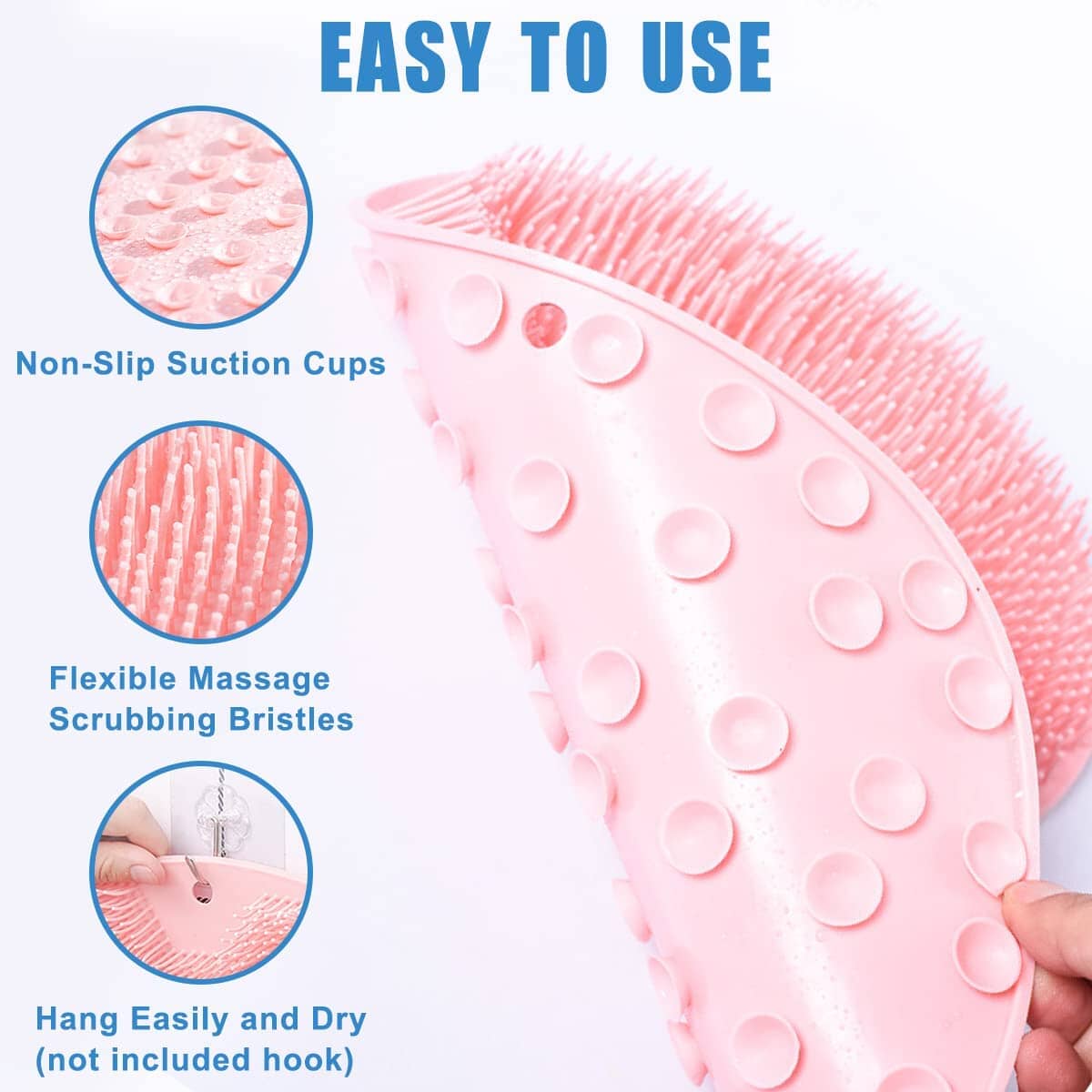 Foot Scrubber Back Brush Bathroom Massager Bath - DailySale